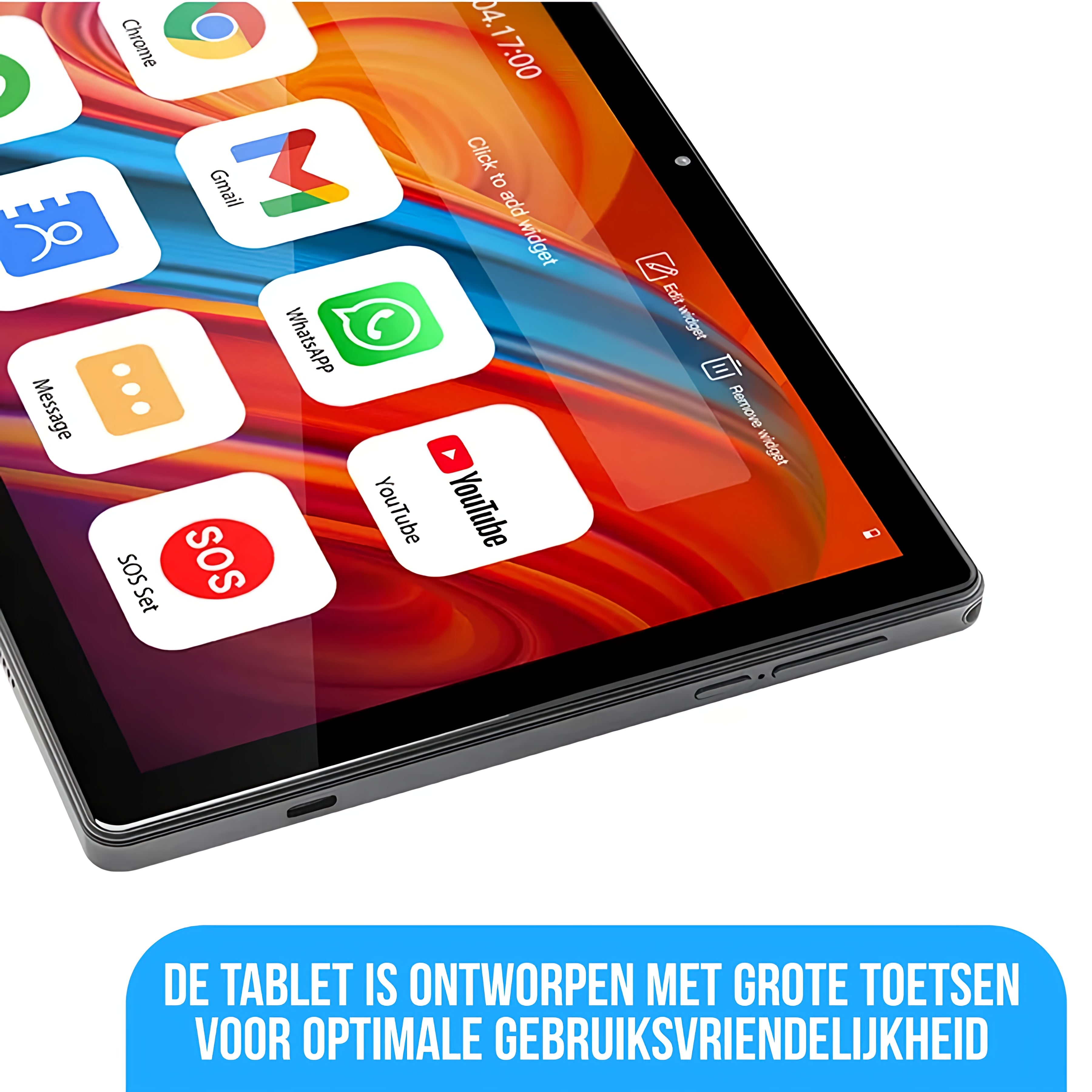 Wiesba senioren tablet 10,1" 4G SOS-Knop