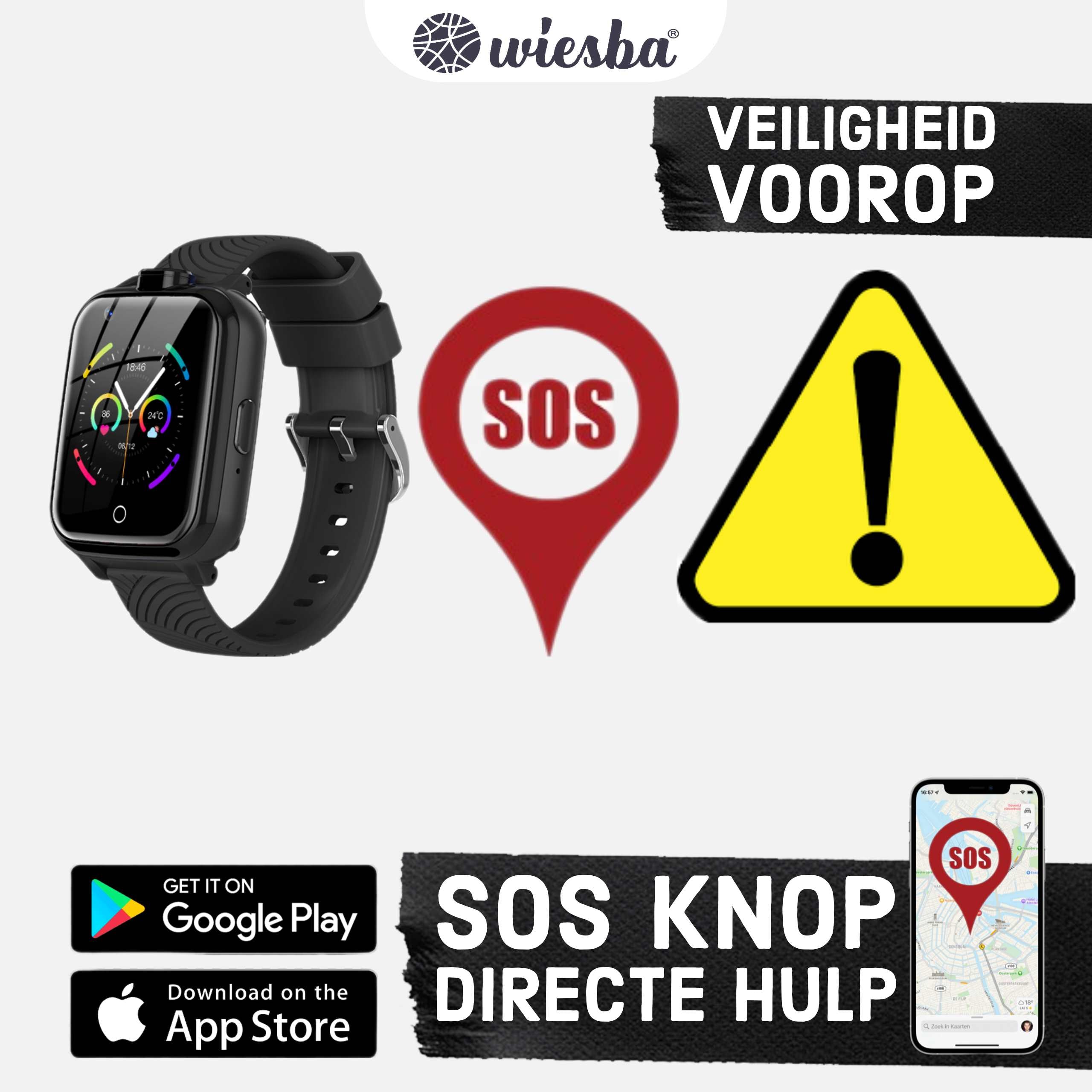 GPS Smartwatch kinderen WB13 - kinderhorloge met gps - kinderhorloge bellen - gps tracker kinderhorloge - gps horloge kinderen - kinderhorloge