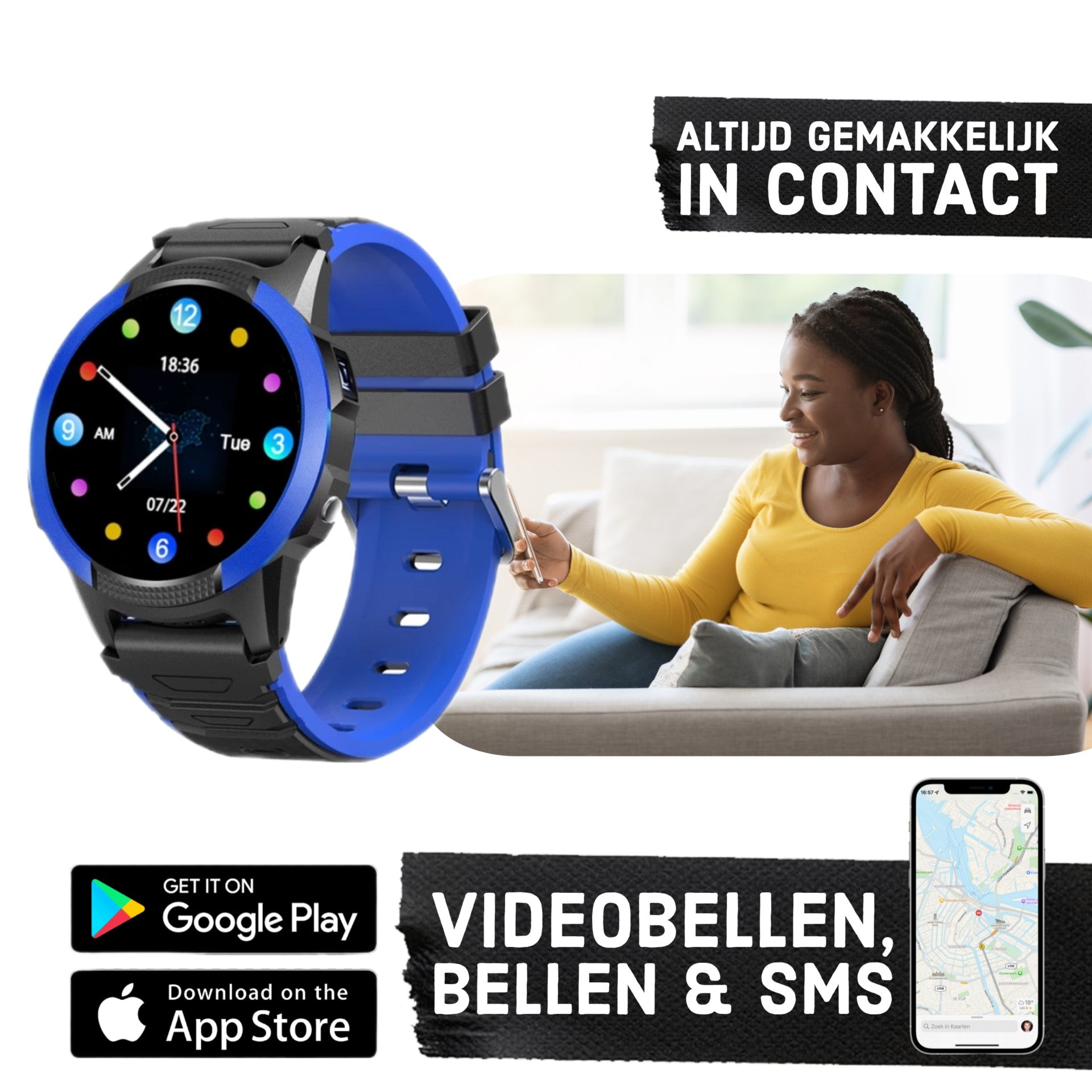 Horloge waar je discount mee kan bellen kind